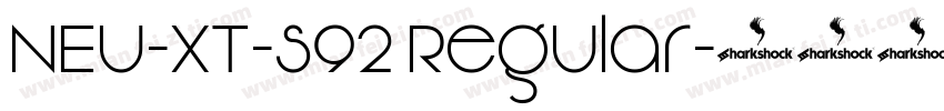 NEU-XT-S92 Regular字体转换